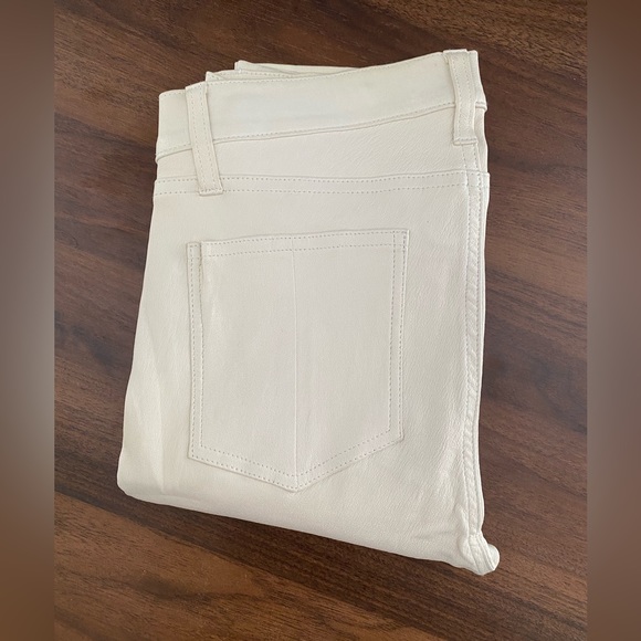 Rag & Bone white lambskin pants